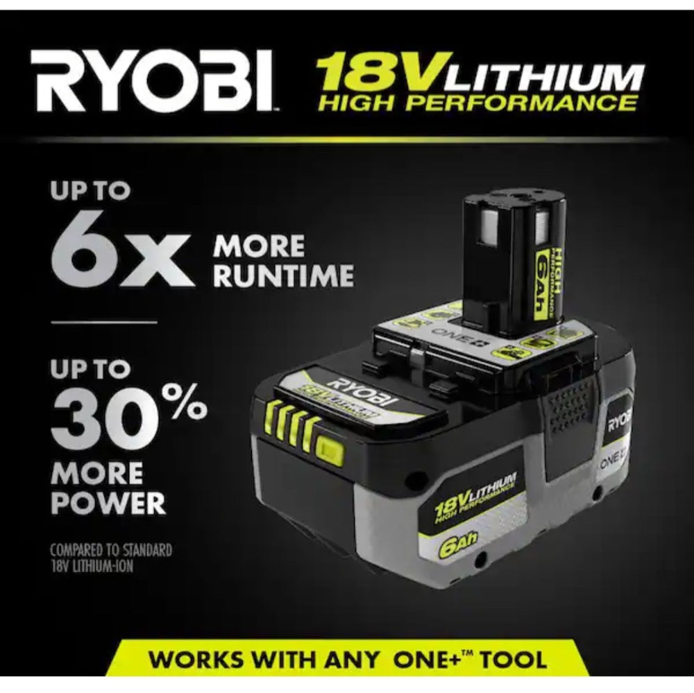 ONE + 18V 6.0 Ah Lithium-Ion High Performance ONE + 18V 6.0 Ah Lithium-Ion High Performance